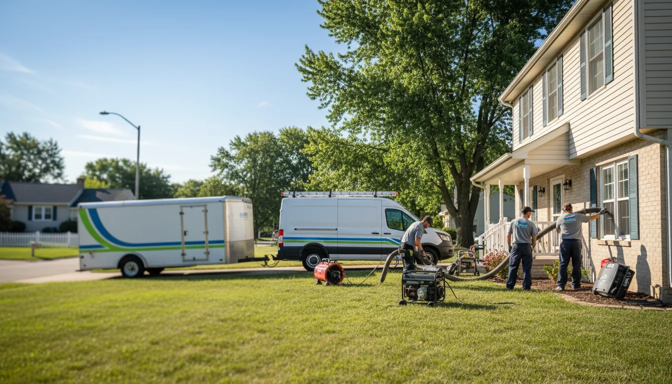 Flooded Basement Restoration And Cleanup With Repair in Herndon, KS near me